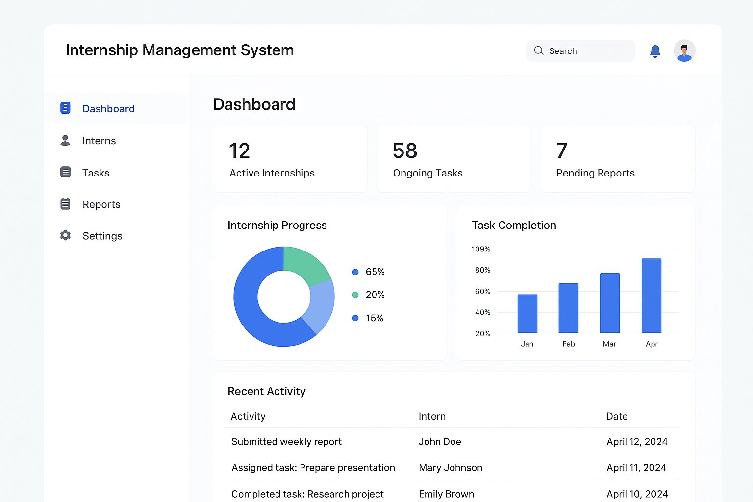 Internship Management System